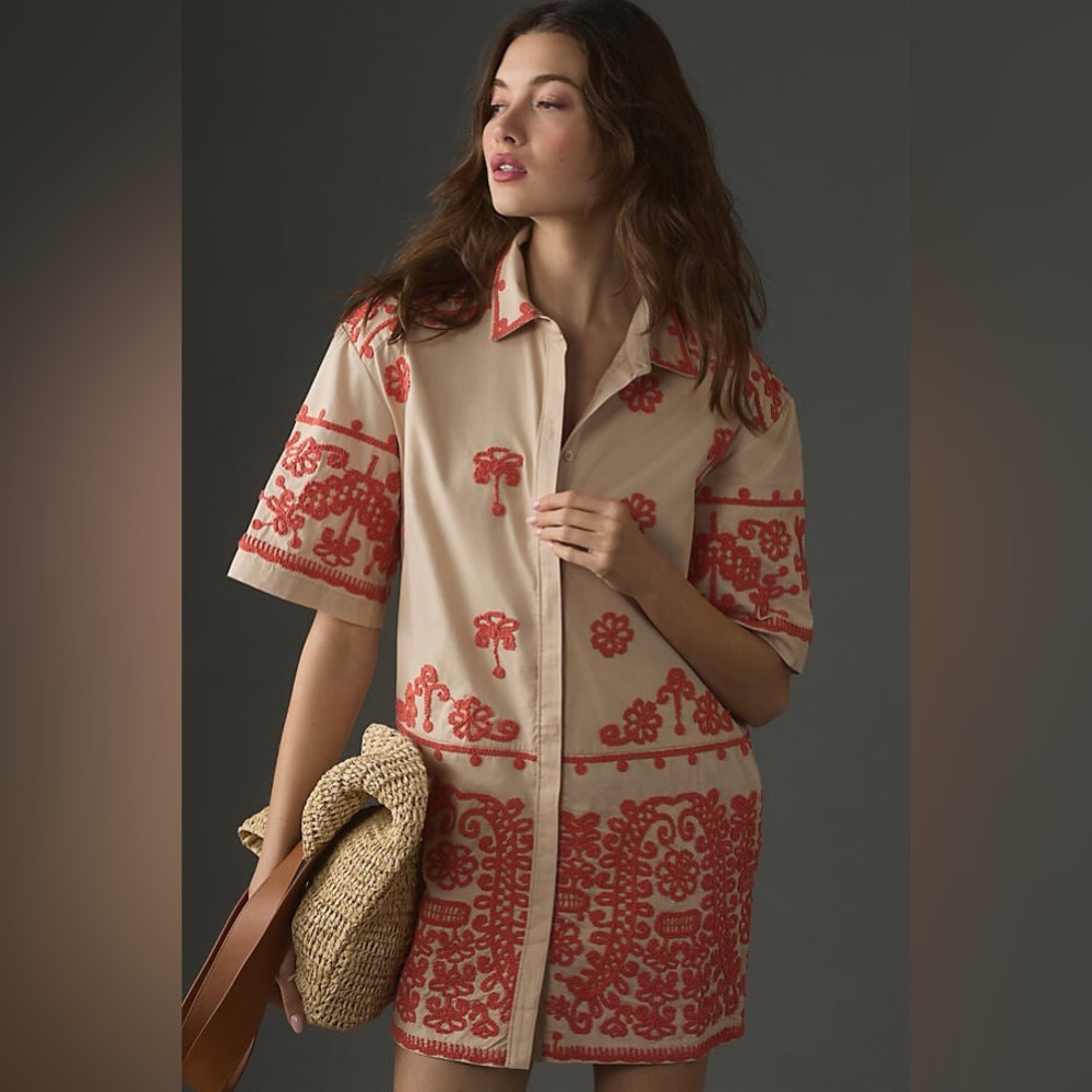 Anthropology Maeve, short sleeve collar dress - Picture 5 of 6